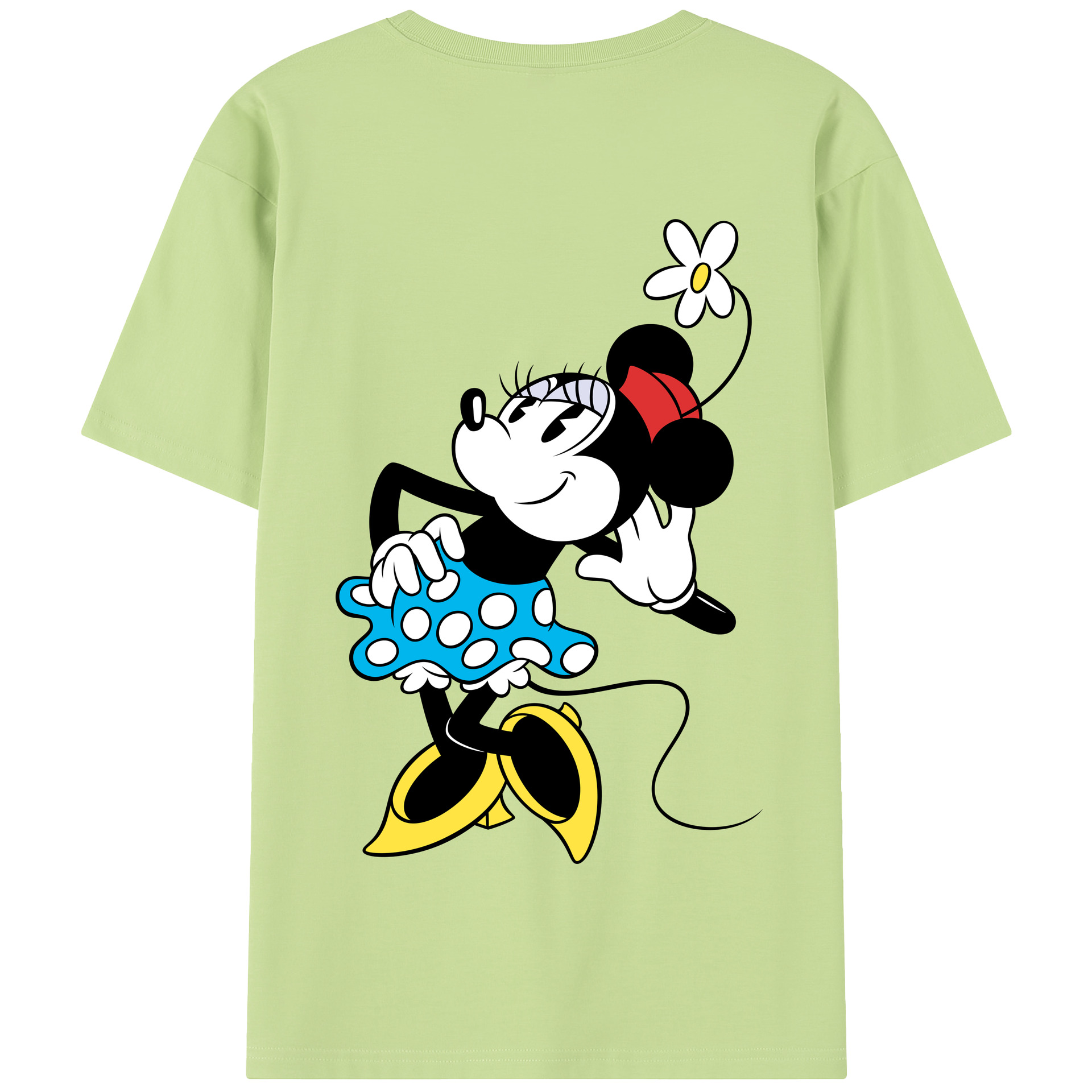 （画像用） ミッキーマウス Mickey Mouse 綿100％半袖Tシャツ（背面プリント）